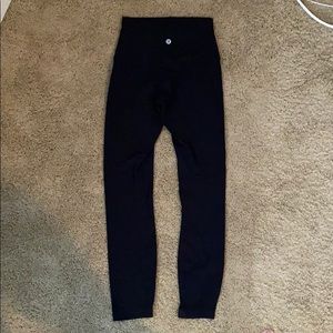 Align legging 25” length from inseam.